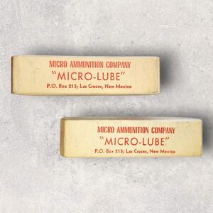 2 Boxes Vintage Micro Ammunition “Micro-Lube” Bullet Lubricant 1.5 oz NOS